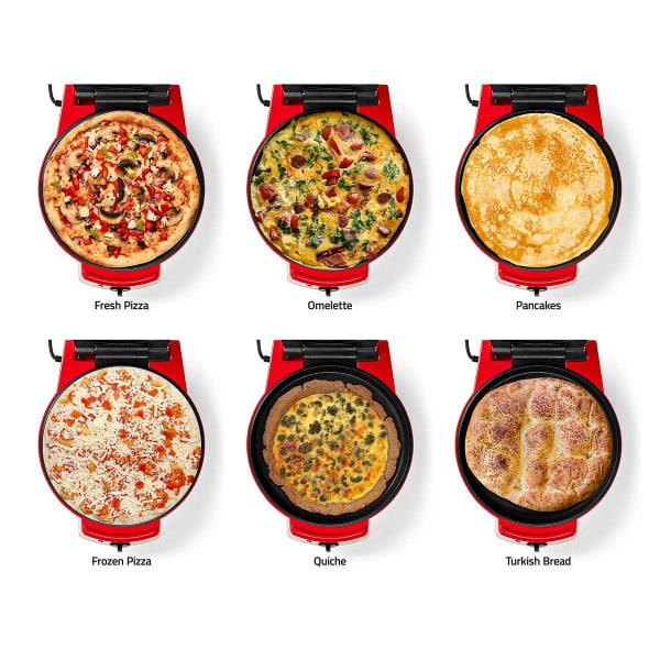 Pizzauuni ja Grilli | 30 cm | Säädettävä lämpötilan säätö | 1800 W