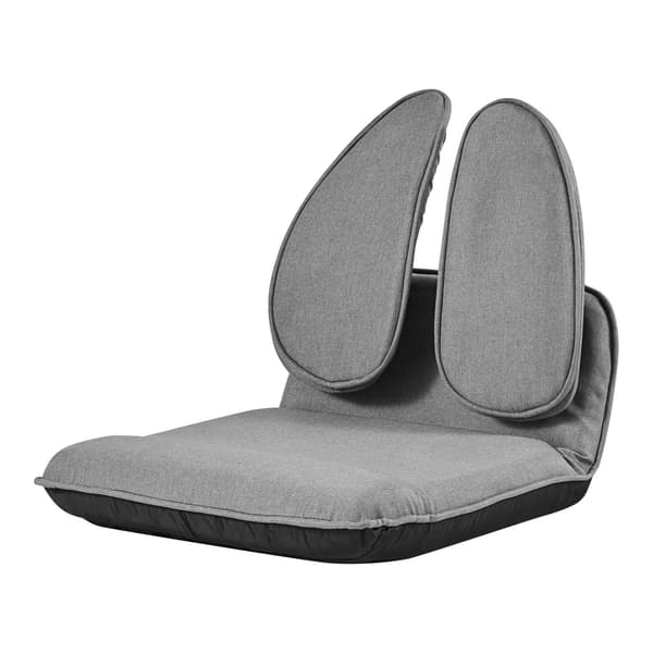 Sammenklappelig gulvstol, 5-positioner, ergonomisk ryglæn, linned