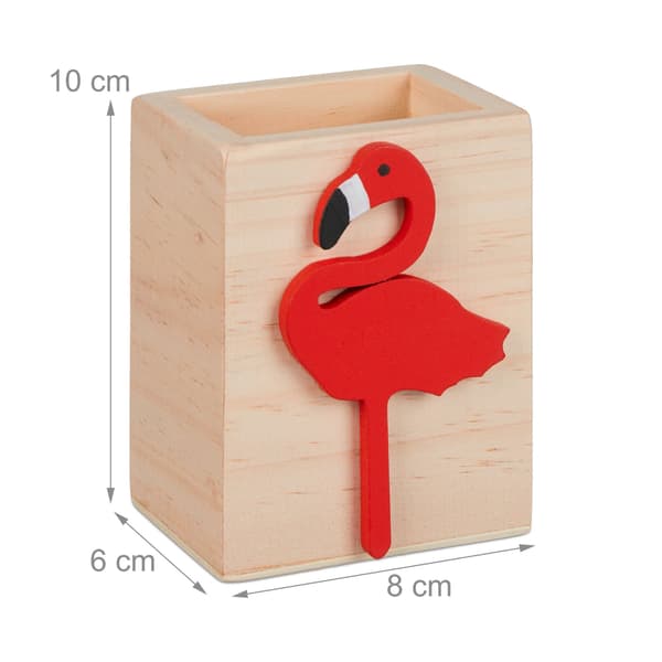 Kynäteline flamingolla