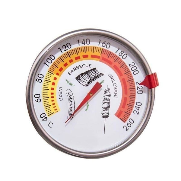 Røgovnstermometer til dørmontering, 40°C-260°C temperaturområde