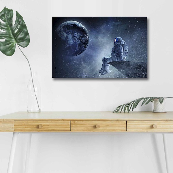 Dekorativ LED upplyst canvasmålning NASA-005