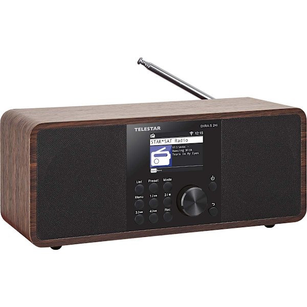 DIRA S 24i Multifunktionell stereoradio DAB+ / FM / Internet / Bluetooth Trä