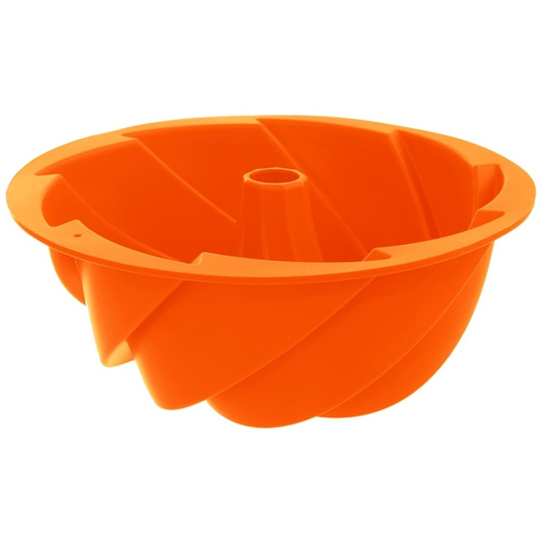 Silikoneform i orange til perfekt bagning af kager