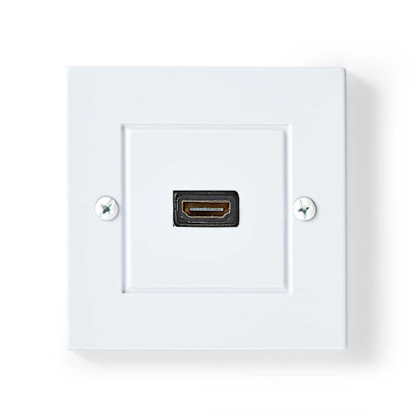 HDMI™ Seinärasia | 1x HDMI™ Female | 4K@60Hz | HDMI™ Ulostulo | Musta | 18 Gbps | Kullattu | Laatikko
