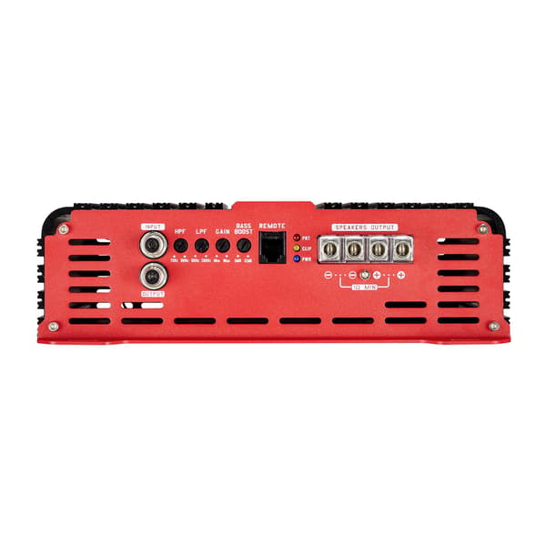 Monoblockförstärkare för bil, 1500W RMS, klass D, fjärrstyrd bas