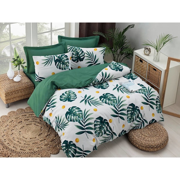 Kaksinkertainen peittosarja Monstera - Vihreä