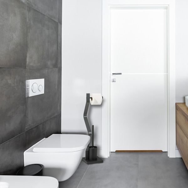 WC stol sort/grå