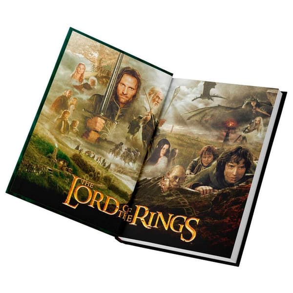 Ringenes Herre: En Ring Til At Herske Over Alle notesbog med lys