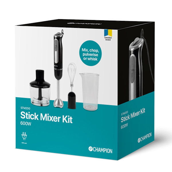 Sauvasekoitin MultiKit 600W STM200 ruostumaton/musta