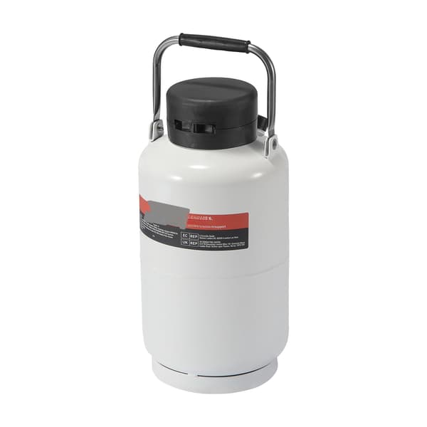 Flydende nitrogen Dewar, 3L aluminium, 6 beholdere pose