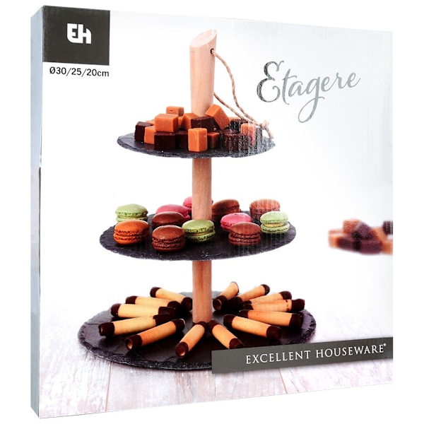 Tre-lags stentøj: Elegant til desserter og forretter