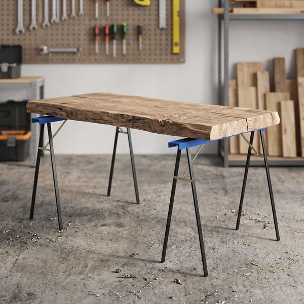 Hopfällbara metallsågbockar, set om 2, 350 kg kapacitet
