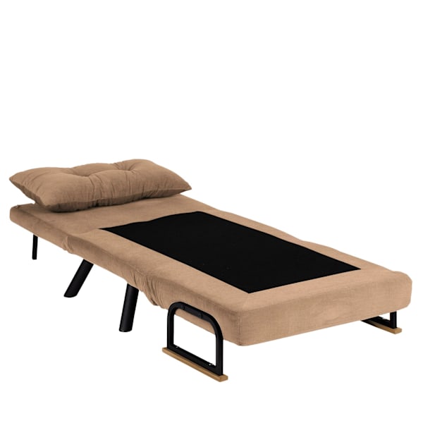 1-sæders sovesofa Sando Single - lysebrun v2