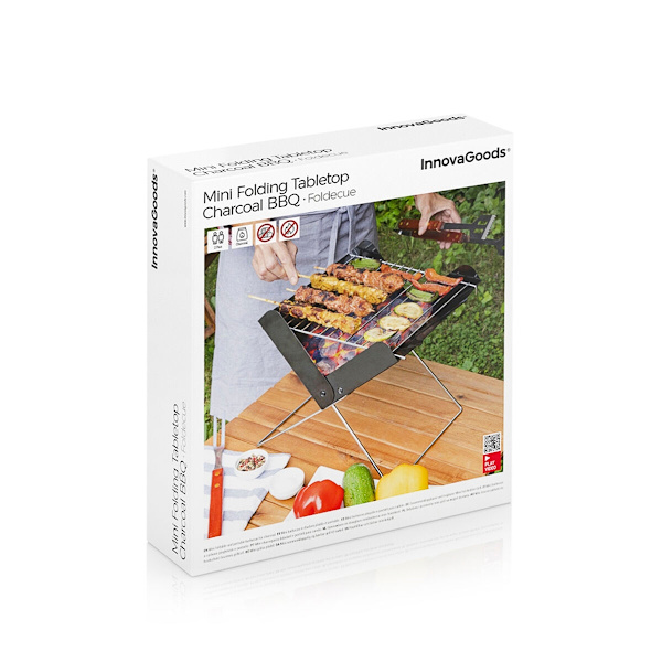 Mini Bærbar Folding Charcoal Grill Foldecue InnovaGoods