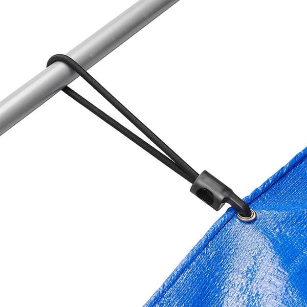 Elastisk ögla med plastkrok - set med 10 delar