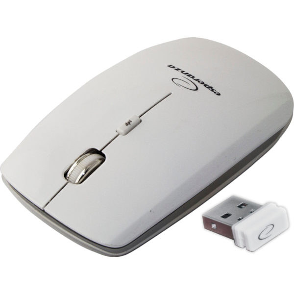 Esperanza langaton 2,4 GHz optinen hiiri 4D USB Saturn White