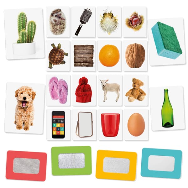 Montessori taktile flashcards til sensorisk læring