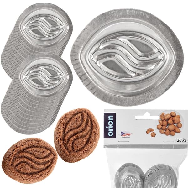 Kakformar, Stål, 20 delar, 3D-bakning