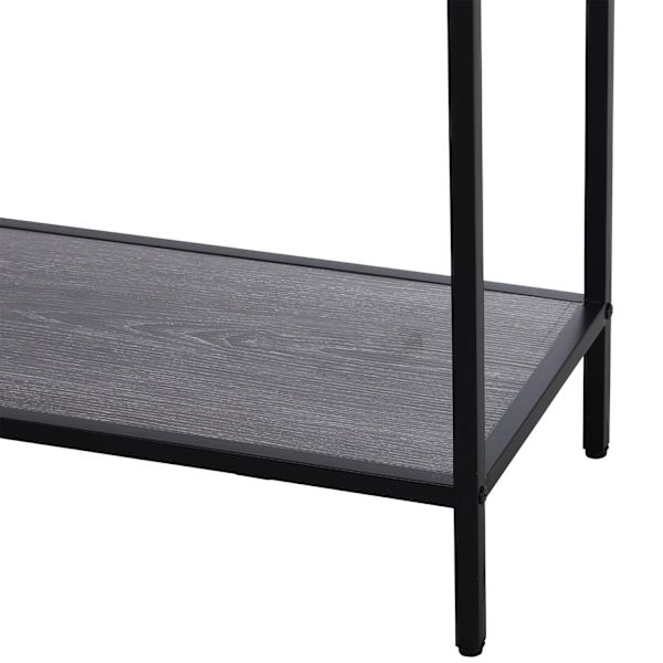 Konsolbord, Indgangsbord, Sidebord, 2 Skuffer, Nederste Hylde, Stål, Grå, 120 X 30 X 81,5 Cm