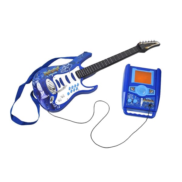 Elektrisk guitar+mikrofon+sky forstærker 22409