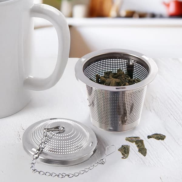 Te-infuser i rustfrit stål med kæde, 4,5 cm