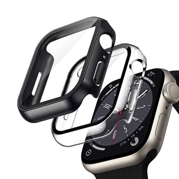 Crong Hybrid Watch Case - Etui med glas til Apple Watch 40 mm (K
