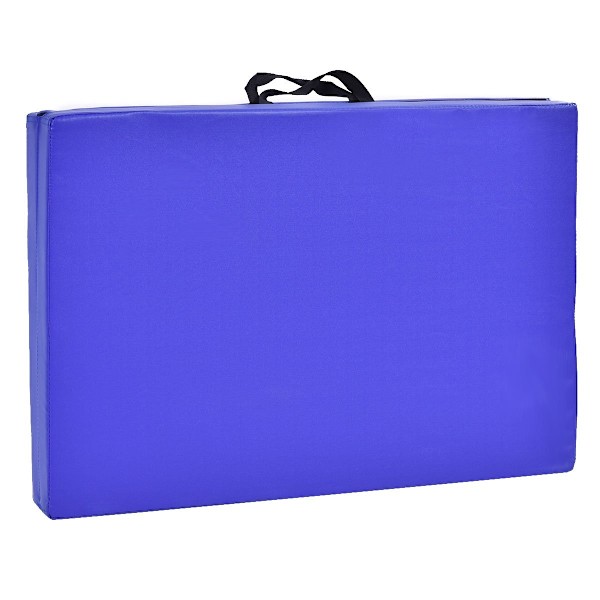 Blød gulvmåtte gymnastikmåtte yogamåtte foldemåtte gymnastikmåtte 180x60x4cm - blå