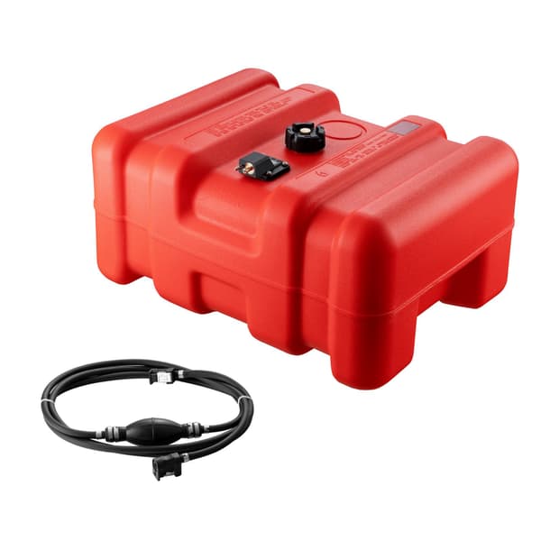 Bärbar marin bränsletank 55L, HDPE, slang ingår