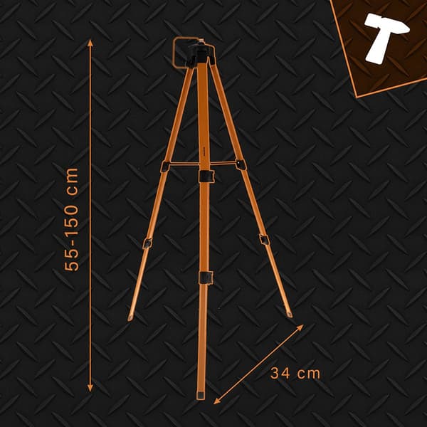 Stativ för Cross Line Laser, 150cm justerbar höjd