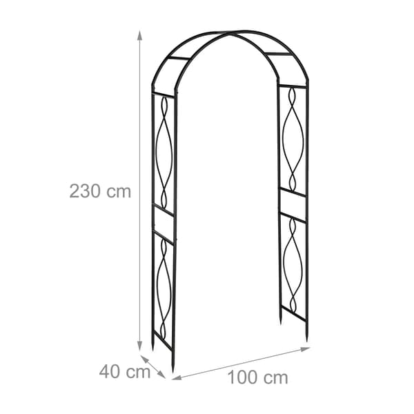 Metalliruusukaari mustana
