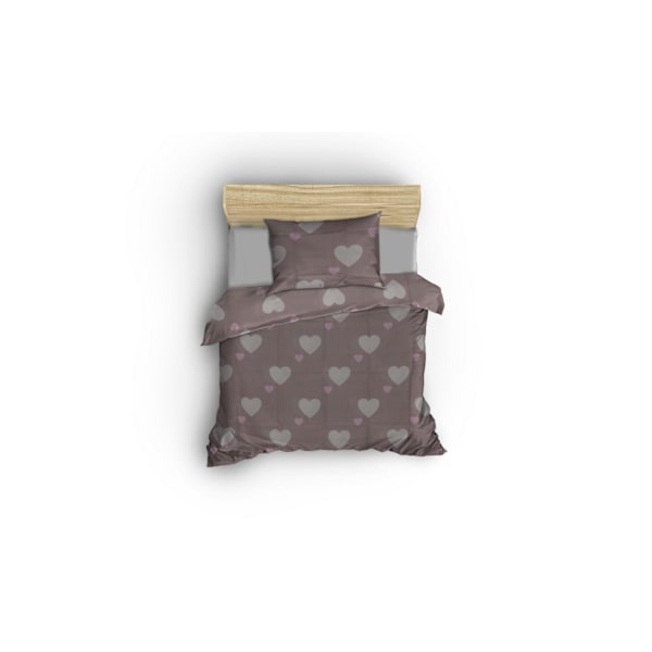 Dubbel täcke Set Herz - Dusty Rose