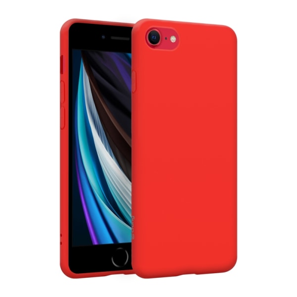 Crong Color Cover - Joustava suojakuori iPhone 8/7:lle (punainen