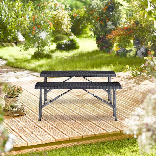 Black Beer Bench setti 2 kpl
