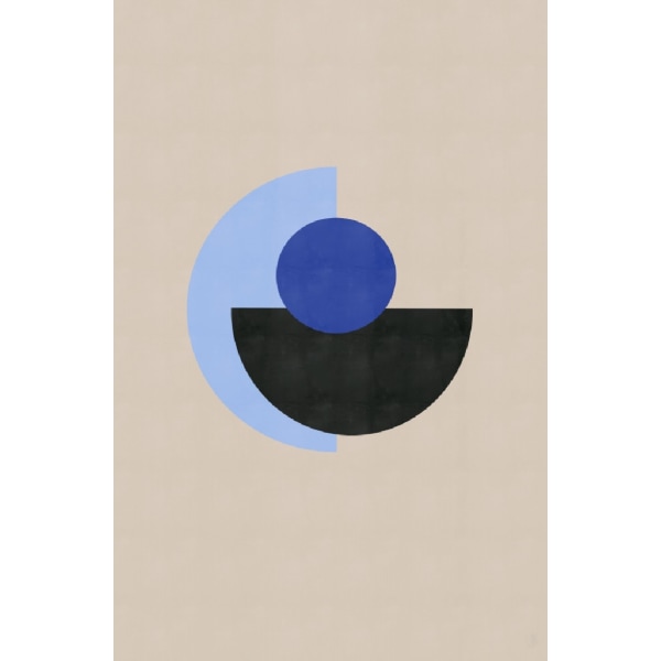 Abstract Blue Circle - 70x100 cm