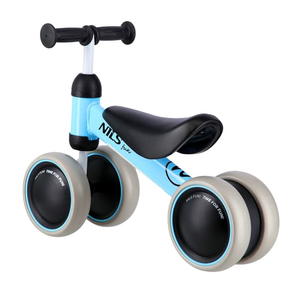 Blå balancecykel til børn, letvægts, justerbar