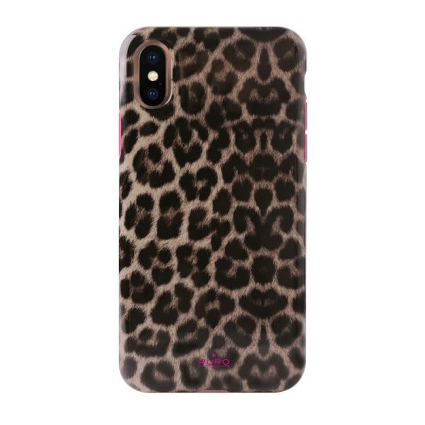 PURO Glam Leopard -kuori - kotelo iPhone Xs / X:lle (Leo 2)