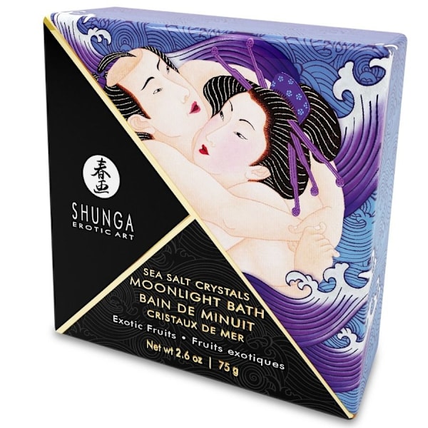 Shunga - Eksotisk lilla aromatiseret badesalte 75 Gr
