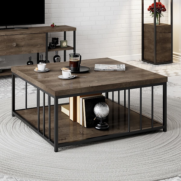 Soffbord Zenn - Valnöt, Svart