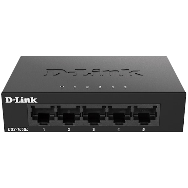 DGS-105GL 5-Port Gigabit Switch Svart