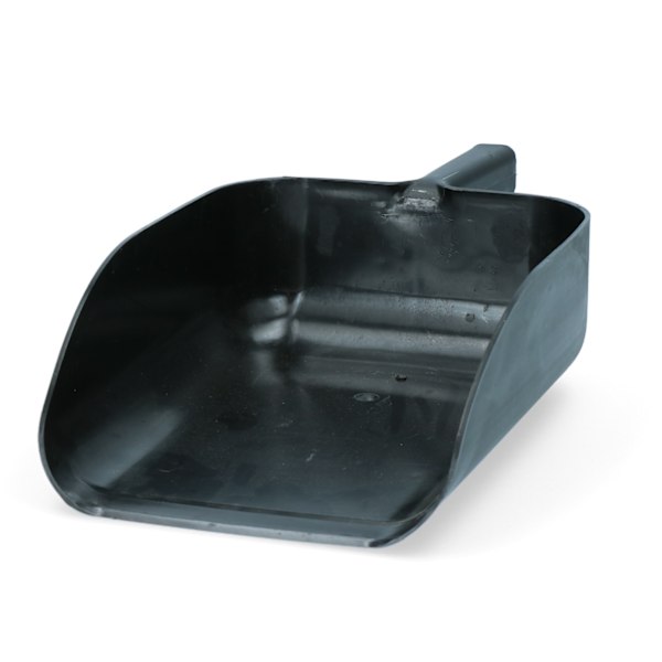 Foderskopa &quot;spade-modell&quot; plast svart