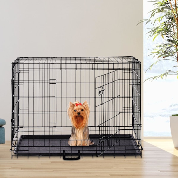 Vikbar hundbur stl S-XXL