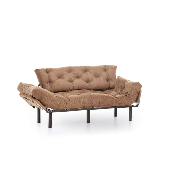 3-sæders sovesofa Nitta tredobbelt - lysebrun