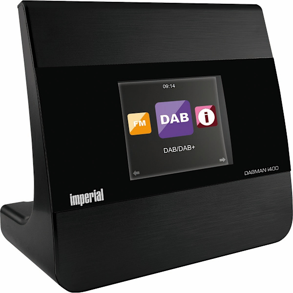 DABMAN i400 Kompakt hybridradio DAB+ / FM / Internet / Bluetooth Svart