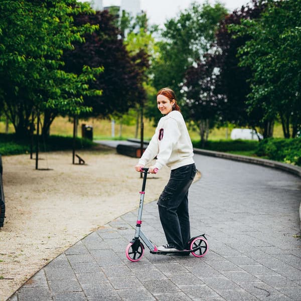 Sammenklappelig sparkescooter til voksne, justerbar højde