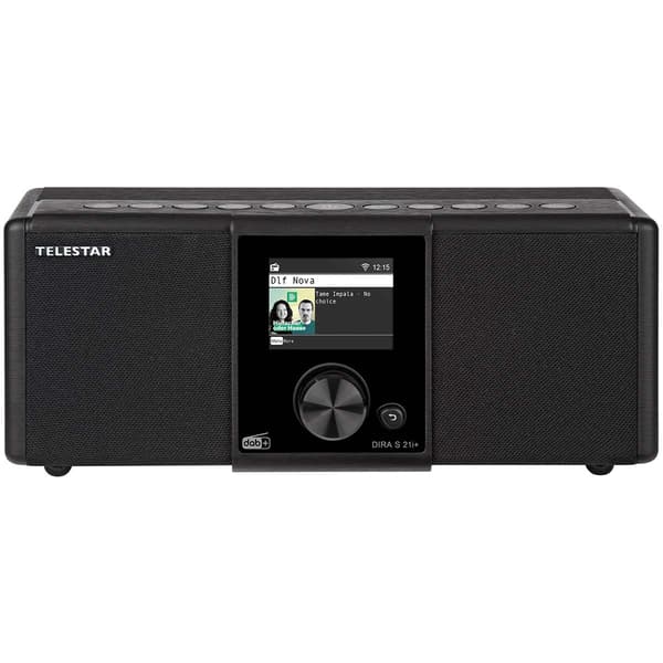 DIRA S21i+ EWF Monitoiminen stereoradio DAB+ / FM / Internet / Bluetooth Musta
