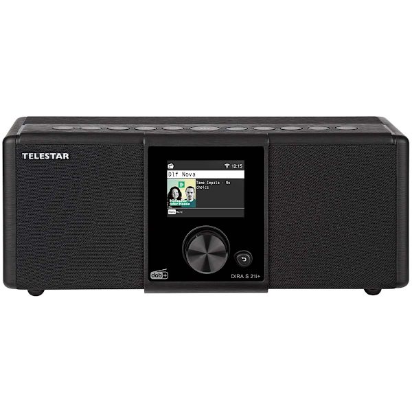 DIRA S21i+ EWF Multifunktionell stereoradio DAB+ / FM / Internet / Bluetooth Svart