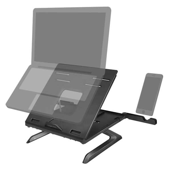 Sammenklappeligt laptopstativ og højdejusterbart Sv