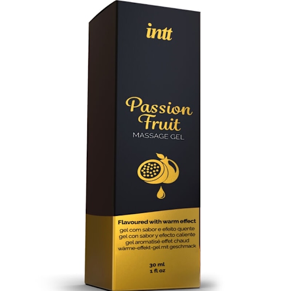 Intt Massage & Oral Sex - Passion Fruit -makuinen hierontageeli lämpövaikutuksella