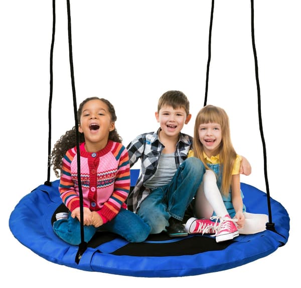 Blå gungstol för trädgården, 100 cm diameter