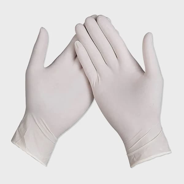 Latex engangshandsker, pudrede, medium, 100 stk.